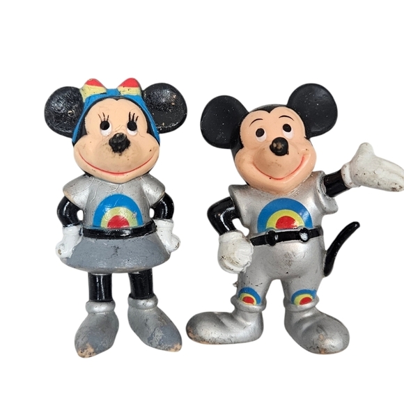 Vintage Disney EPCOT Future World‎ Mickey & Minnie Mouse Space Mission Lot M70 - Picture 1 of 6